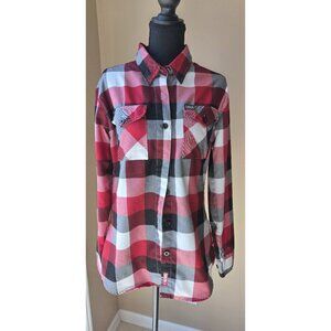 Dixxon Flannel Company Women’s Red Plaid Flannel Button Down Shirt
